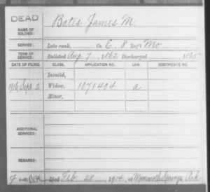 James McKnight Bates Military