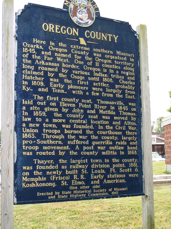 Oregon County Missouri