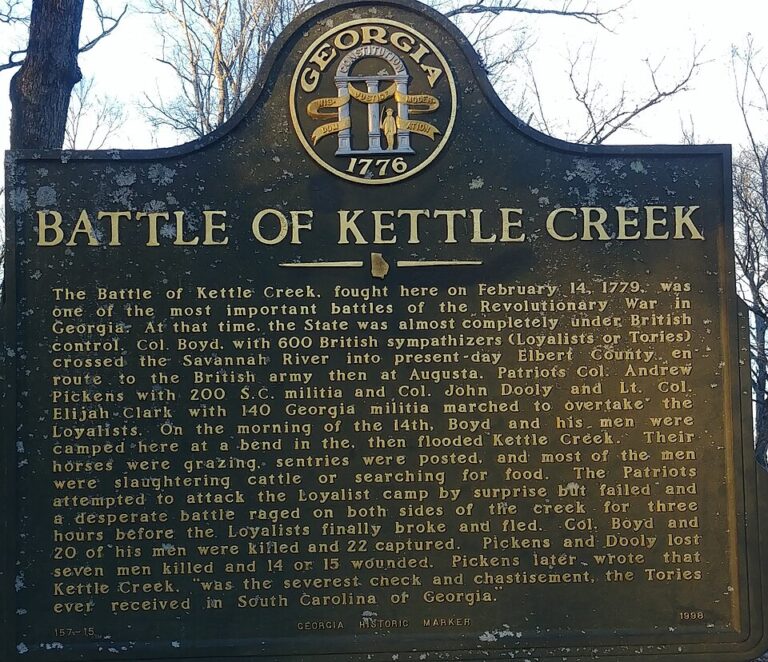 Battle Kettle Creek Loyalist South Carolina