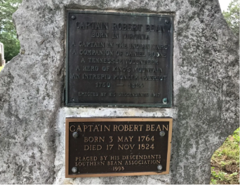 Robert Bean Cemetery Plaque Raulston